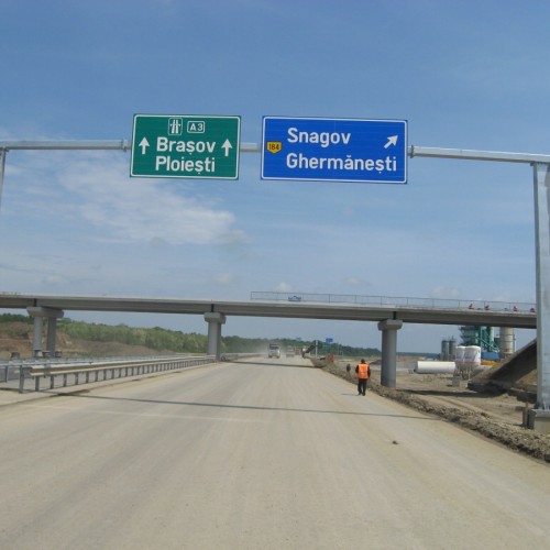 Portali susținere panouri indicatoare autostrada A3